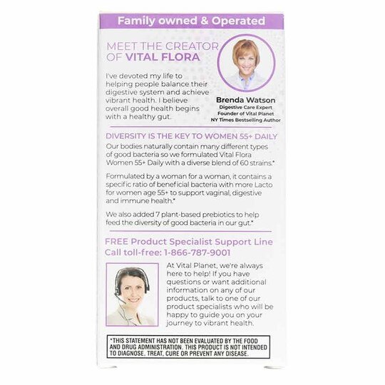Vital Flora Women 55+ Probiotic + Prebiotics Shelf Stable, VTP